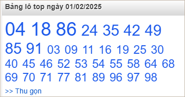Bảng lô top nóng nhất trên Rồng Bạch Kim